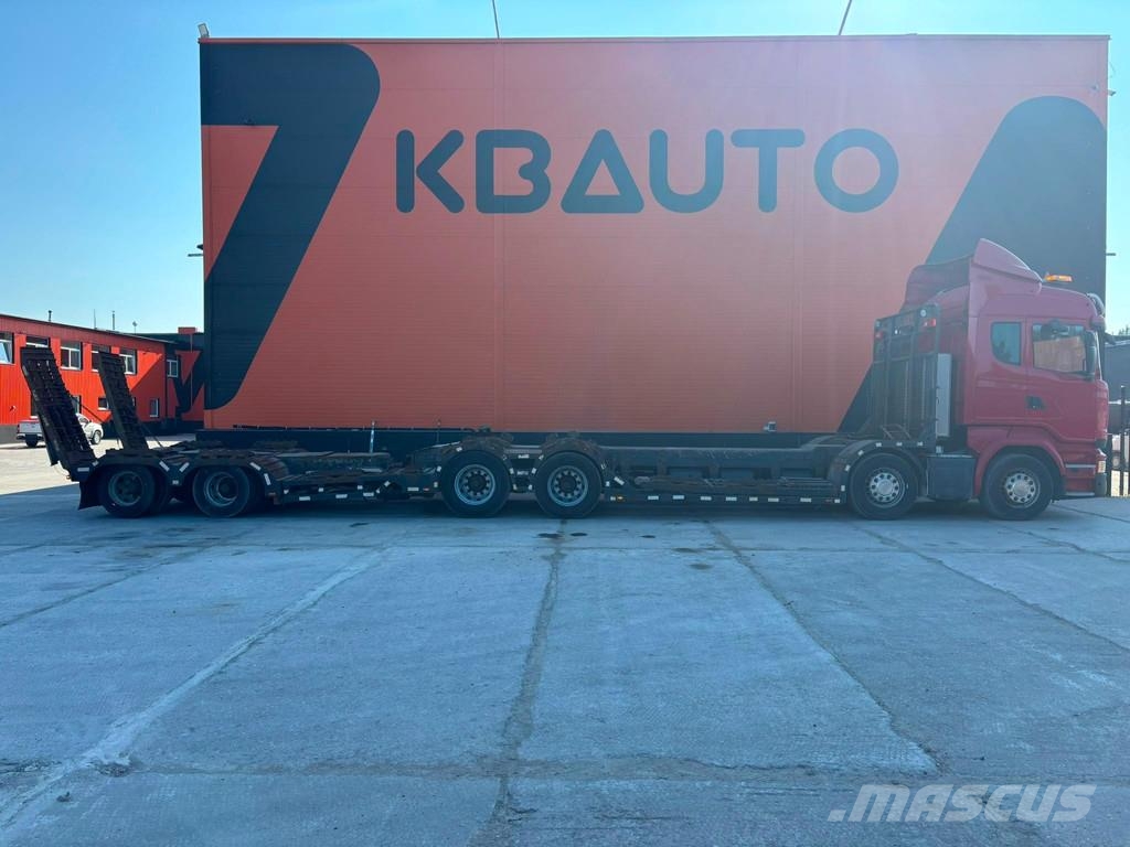 Scania R 490 8x4 + Släpet Smemax 2 axle FOREST MACHINE TR Kokvedēji