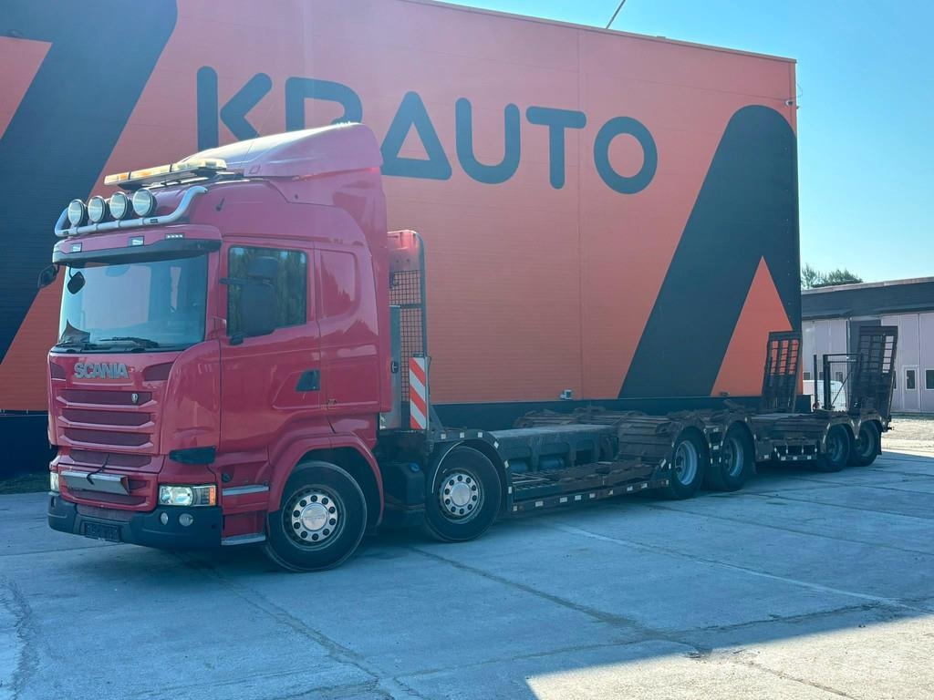 Scania R 490 8x4 + Släpet Smemax 2 axle FOREST MACHINE TR Kokvedēji