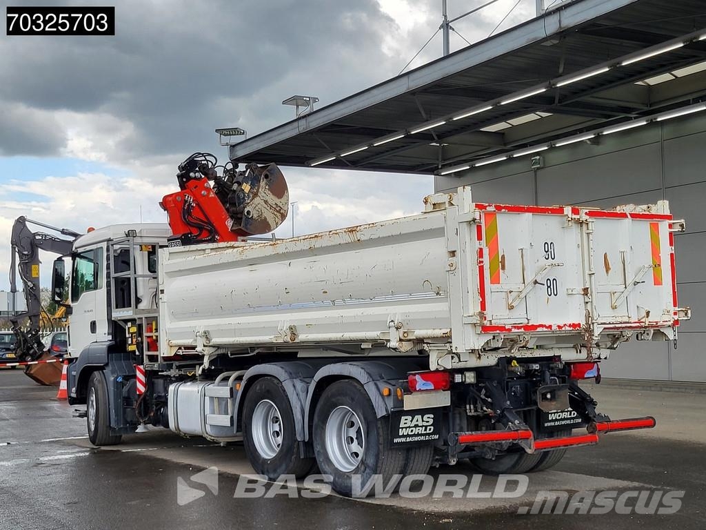 MAN TGS 26.420 TGS 6X4 FASSI F165AZ.0.22 E-ACTIVE cran Bañeras basculantes usadas