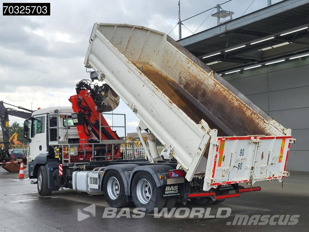 MAN TGS 26.420 TGS 6X4 FASSI F165AZ.0.22 E-ACTIVE cran Bañeras basculantes usadas