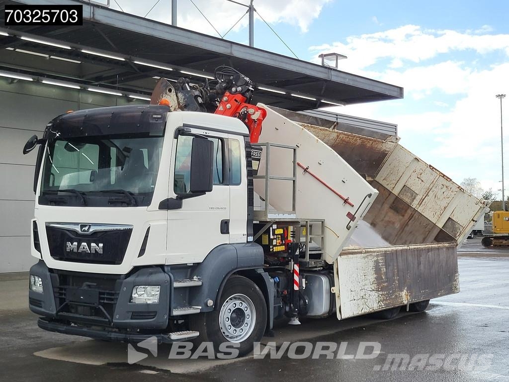 MAN TGS 26.420 TGS 6X4 FASSI F165AZ.0.22 E-ACTIVE cran Bañeras basculantes usadas