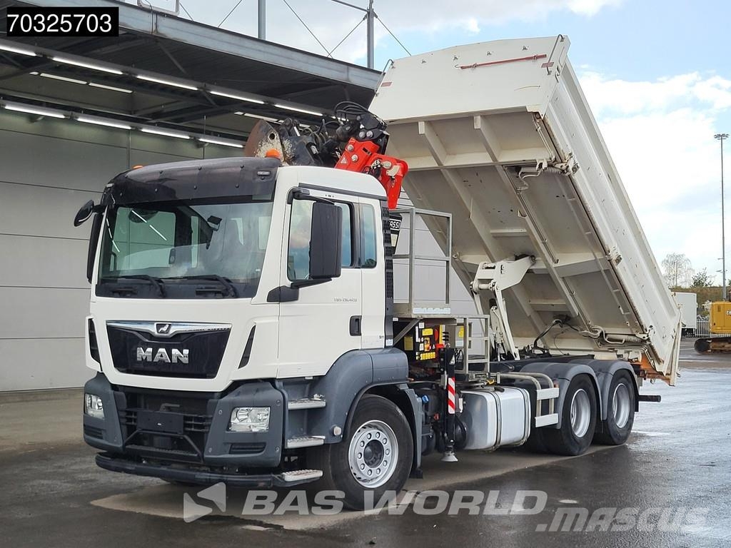 MAN TGS 26.420 TGS 6X4 FASSI F165AZ.0.22 E-ACTIVE cran Bañeras basculantes usadas