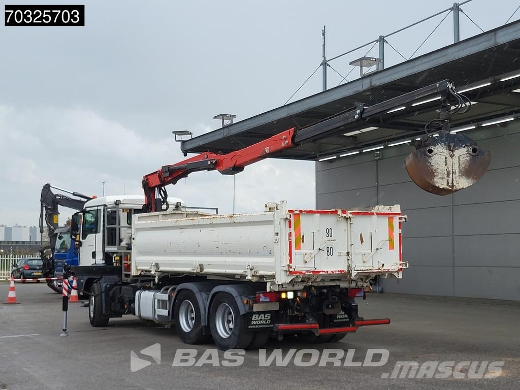 MAN TGS 26.420 TGS 6X4 FASSI F165AZ.0.22 E-ACTIVE cran Bañeras basculantes usadas