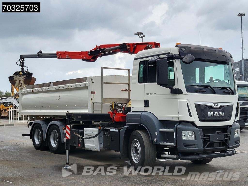 MAN TGS 26.420 TGS 6X4 FASSI F165AZ.0.22 E-ACTIVE cran Bañeras basculantes usadas