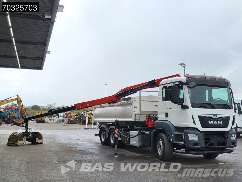 MAN TGS 26.420 TGS 6X4 FASSI F165AZ.0.22 E-ACTIVE cran Bañeras basculantes usadas