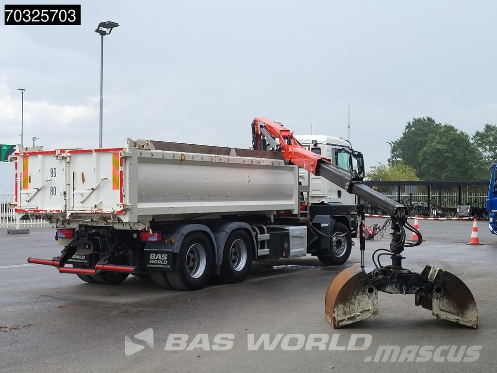 MAN TGS 26.420 TGS 6X4 FASSI F165AZ.0.22 E-ACTIVE cran Bañeras basculantes usadas