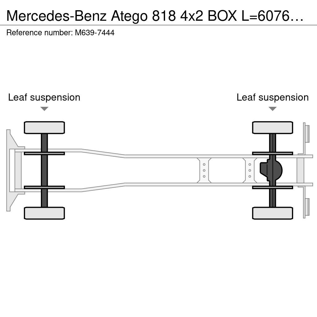 Mercedes-Benz Atego 818 4x2 BOX L=6076 mm Umpikorikuorma-autot