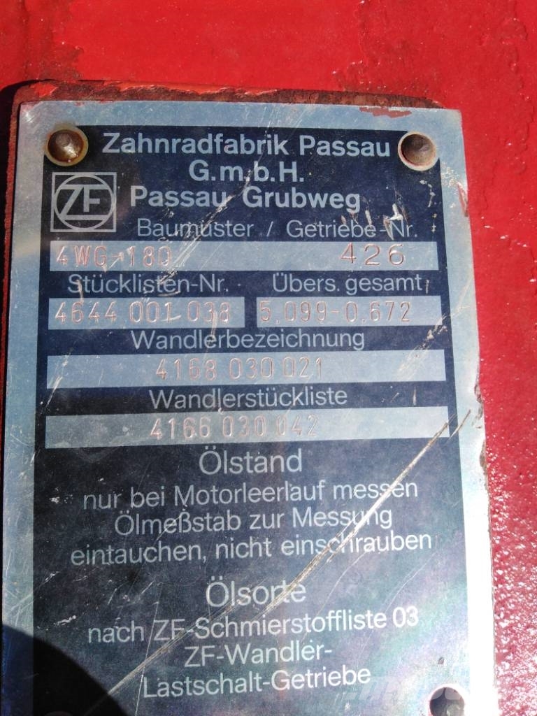 ZF 4WG-180 only box Przekładnie i skrzynie biegów
