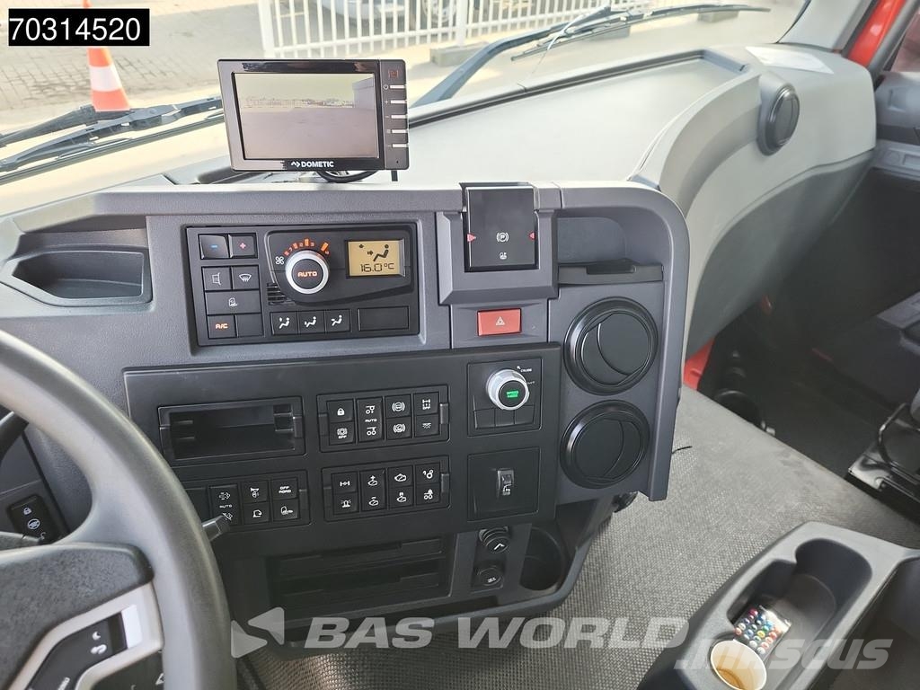 Renault C 460 8X2 HIAB 477EP-2 HIPRO Crane Kran Lift+steer 平板式/側卸式卡車