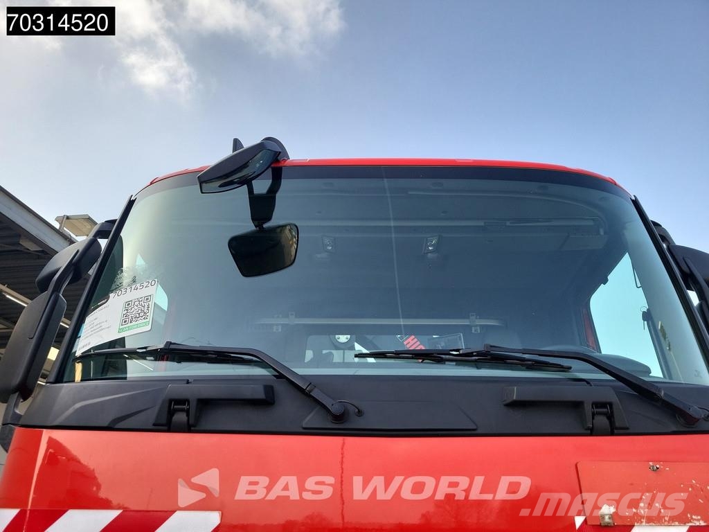 Renault C 460 8X2 HIAB 477EP-2 HIPRO Crane Kran Lift+steer 平板式/側卸式卡車