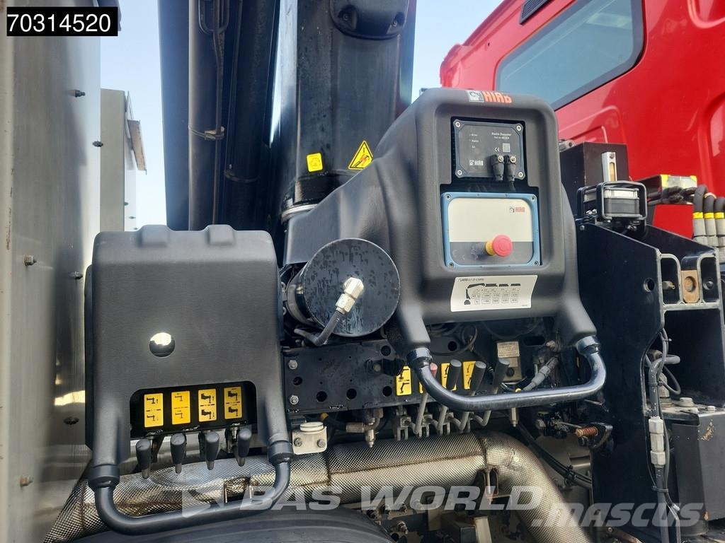 Renault C 460 8X2 HIAB 477EP-2 HIPRO Crane Kran Lift+steer 平板式/側卸式卡車