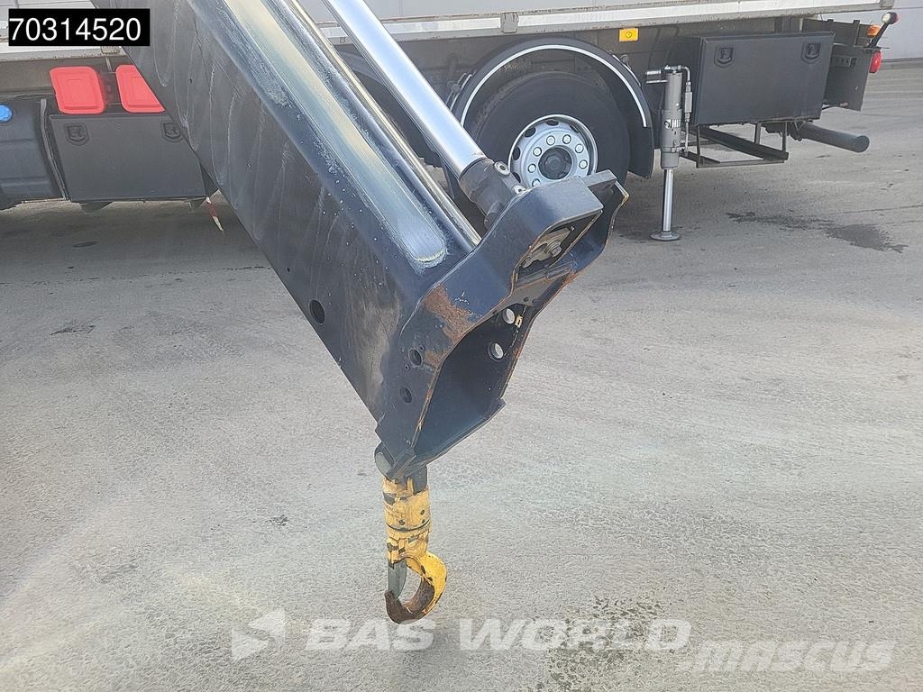 Renault C 460 8X2 HIAB 477EP-2 HIPRO Crane Kran Lift+steer 平板式/側卸式卡車
