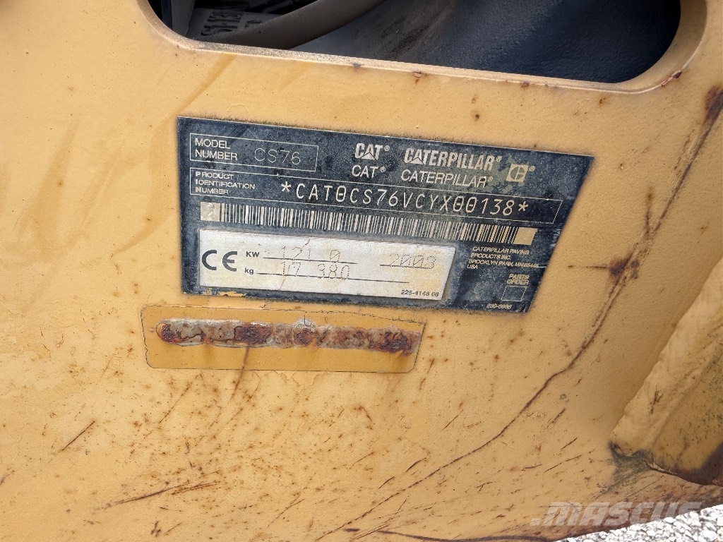 CAT Cs76 Οδοστρωτήρες διπλού κυλίνδρου