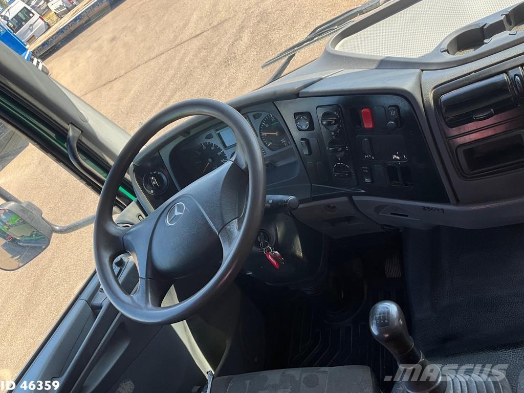 Mercedes-Benz Axor 1824 Manual Full steel HMF 12 Tonmeter laadkr شاحنات قلابة