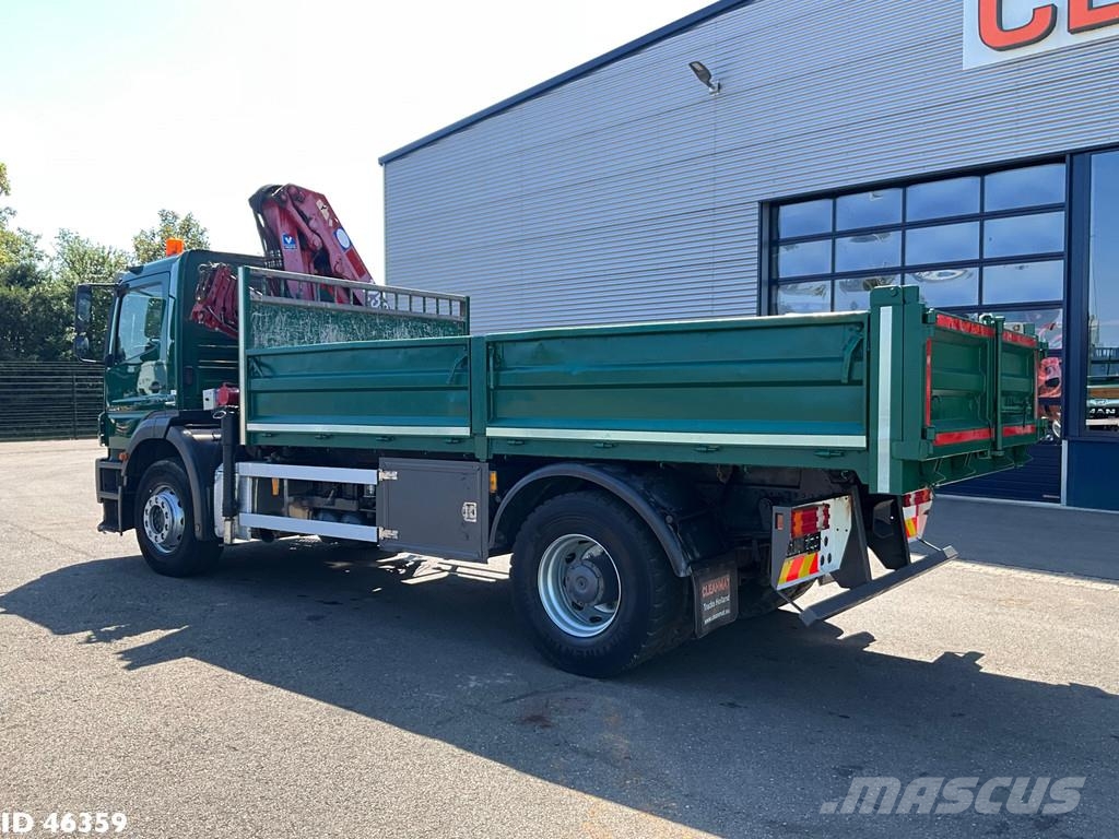 Mercedes-Benz Axor 1824 Manual Full steel HMF 12 Tonmeter laadkr شاحنات قلابة