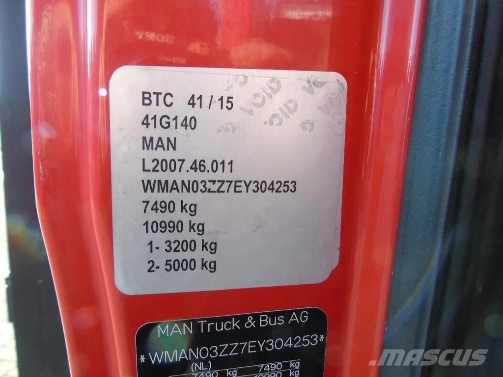 MAN TGL 8.150 + EURO 6 شاحنات الرافعات الخطافية