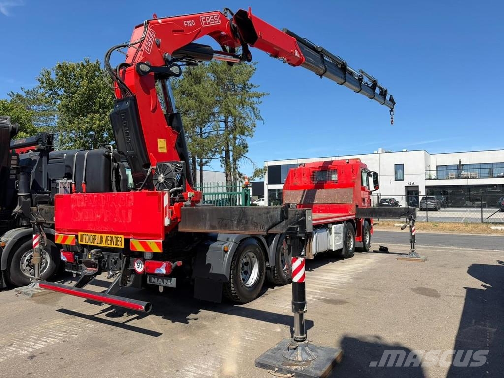 MAN TGS 37.440 8X4 + CRANE FASSI F820 (6x) - *265.000k Kranen voor alle terreinen
