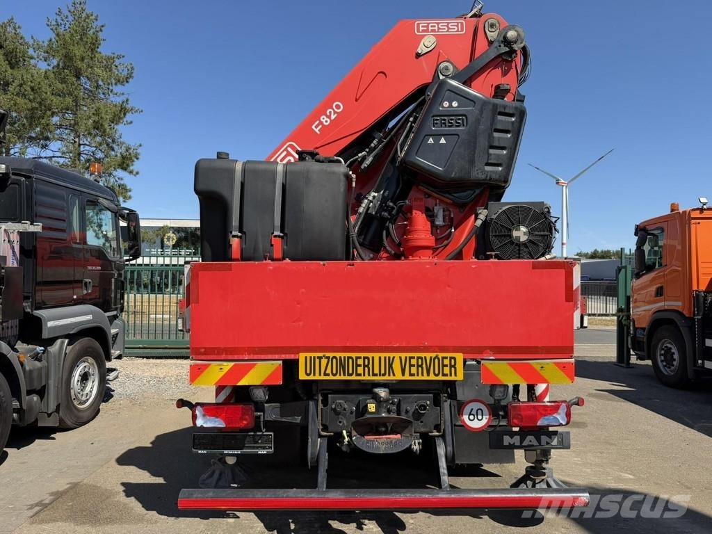 MAN TGS 37.440 8X4 + CRANE FASSI F820 (6x) - *265.000k Kranen voor alle terreinen