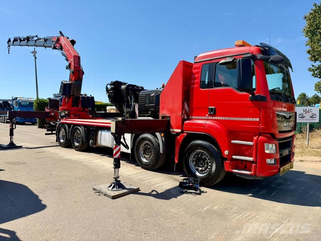 MAN TGS 37.440 8X4 + CRANE FASSI F820 (6x) - *265.000k Kranen voor alle terreinen