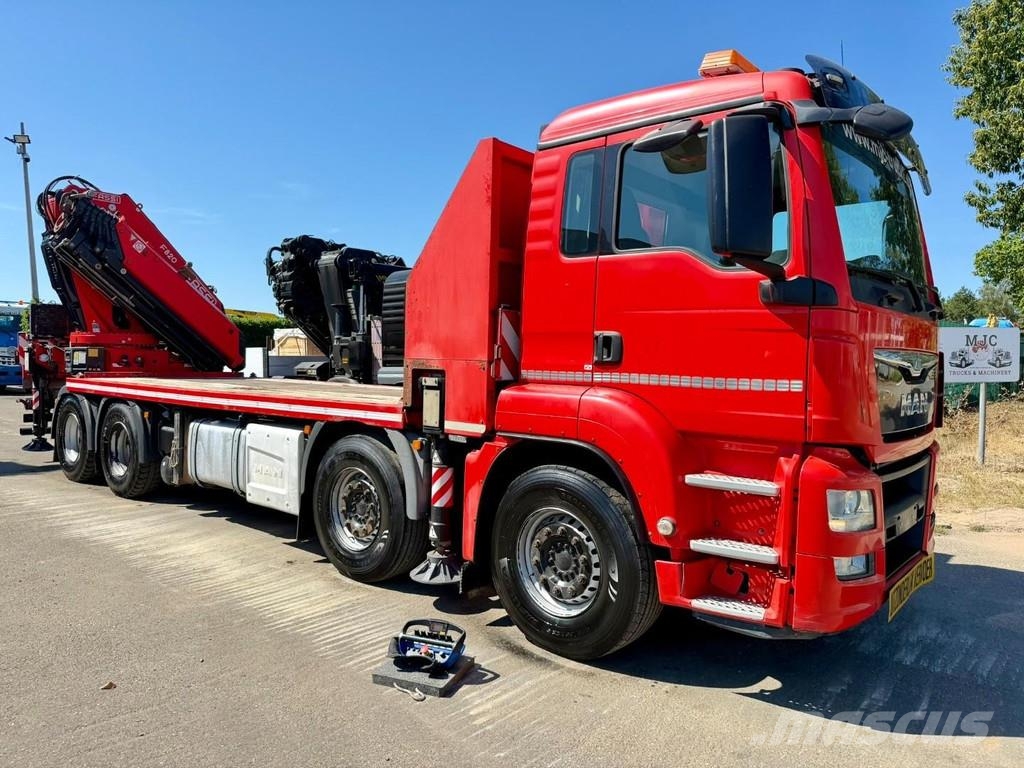 MAN TGS 37.440 8X4 + CRANE FASSI F820 (6x) - *265.000k Kranen voor alle terreinen