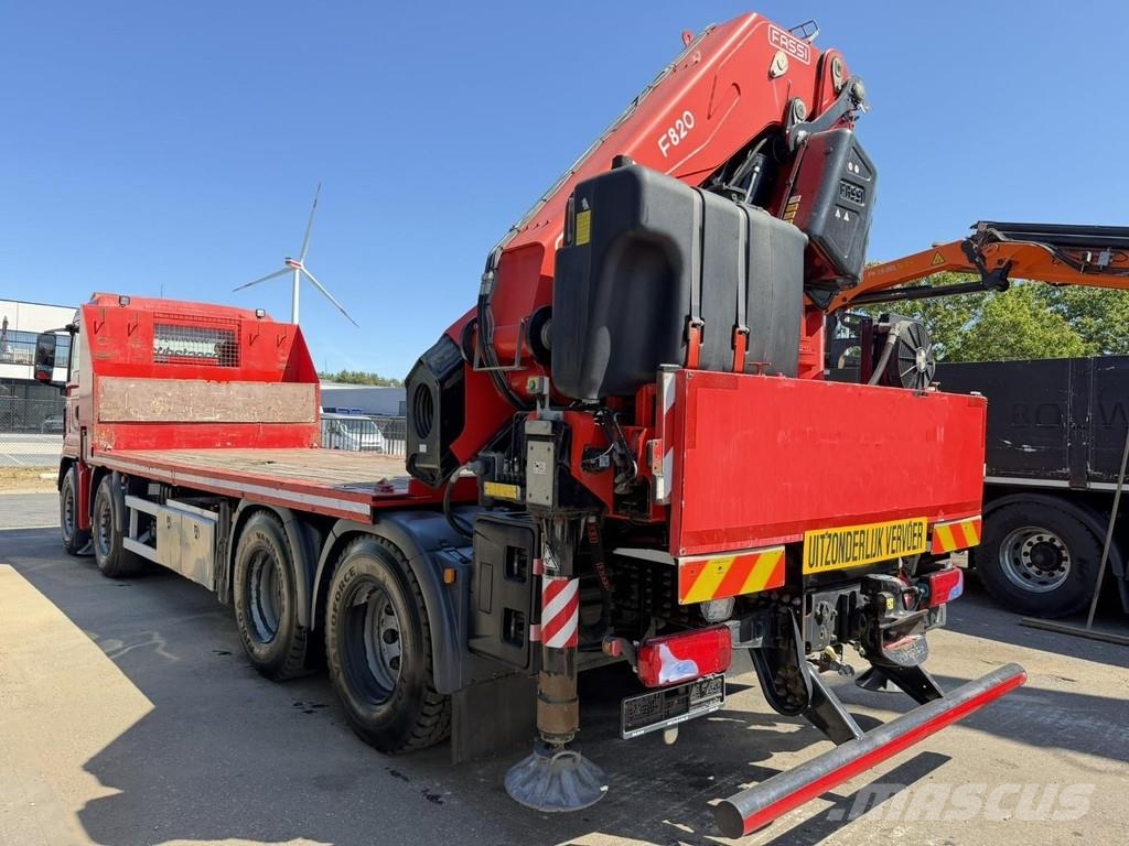 MAN TGS 37.440 8X4 + CRANE FASSI F820 (6x) - *265.000k Kranen voor alle terreinen