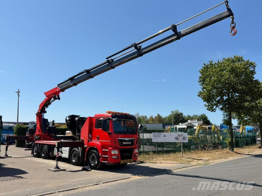 MAN TGS 37.440 8X4 + CRANE FASSI F820 (6x) - *265.000k Kranen voor alle terreinen