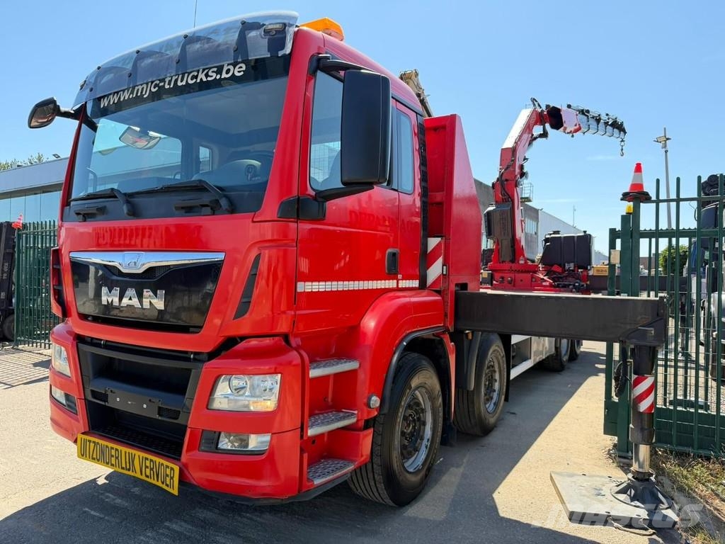 MAN TGS 37.440 8X4 + CRANE FASSI F820 (6x) - *265.000k Kranen voor alle terreinen