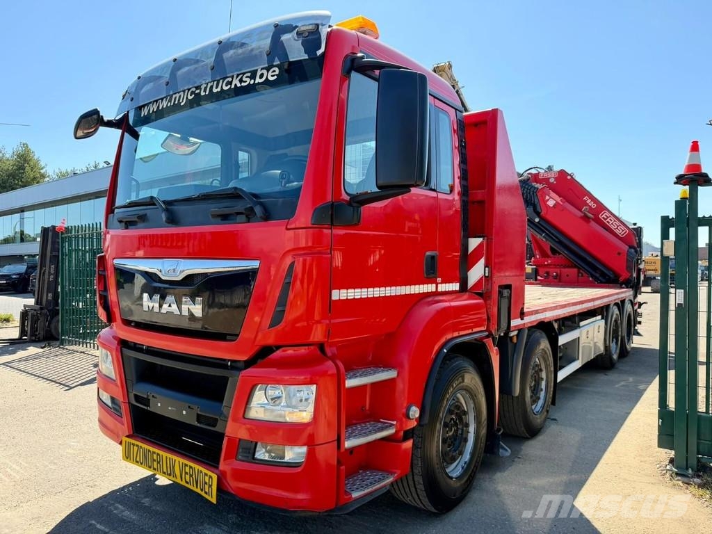 MAN TGS 37.440 8X4 + CRANE FASSI F820 (6x) - *265.000k Kranen voor alle terreinen