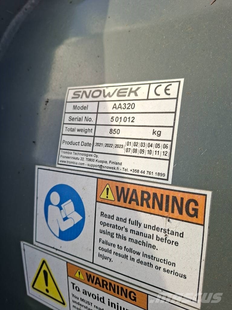 Snowek AA 320 slueaura Sniego peiliai ir valytuvai