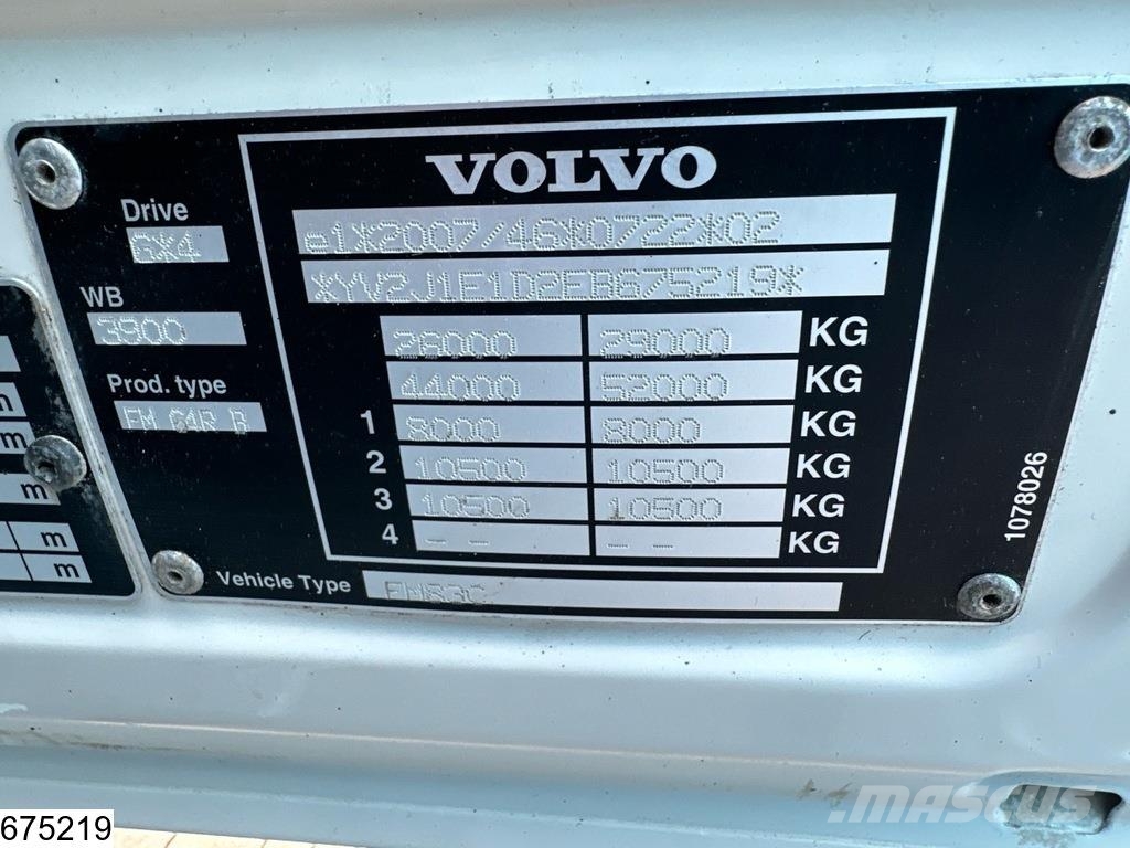 Volvo FMX 370 EURO 5, 6x4, HMF, Remote, Steel suspeniosn Kiper tovornjaki
