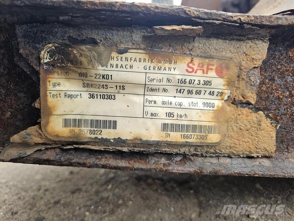SAF B19-22K01 TRAILER AXLE DISC محور العجلة