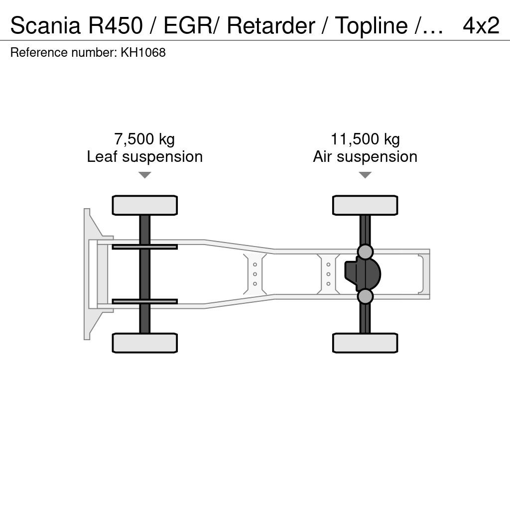 Scania R450 / EGR/ Retarder / Topline / Standklima ACC / Cavalos mecânicos