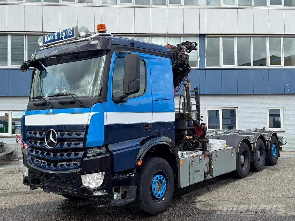 Mercedes-Benz Arocs 3251 8X4 EURO 6 + HMF 2620K-RC + REMOTE CONT Camiones elevadores de gancho