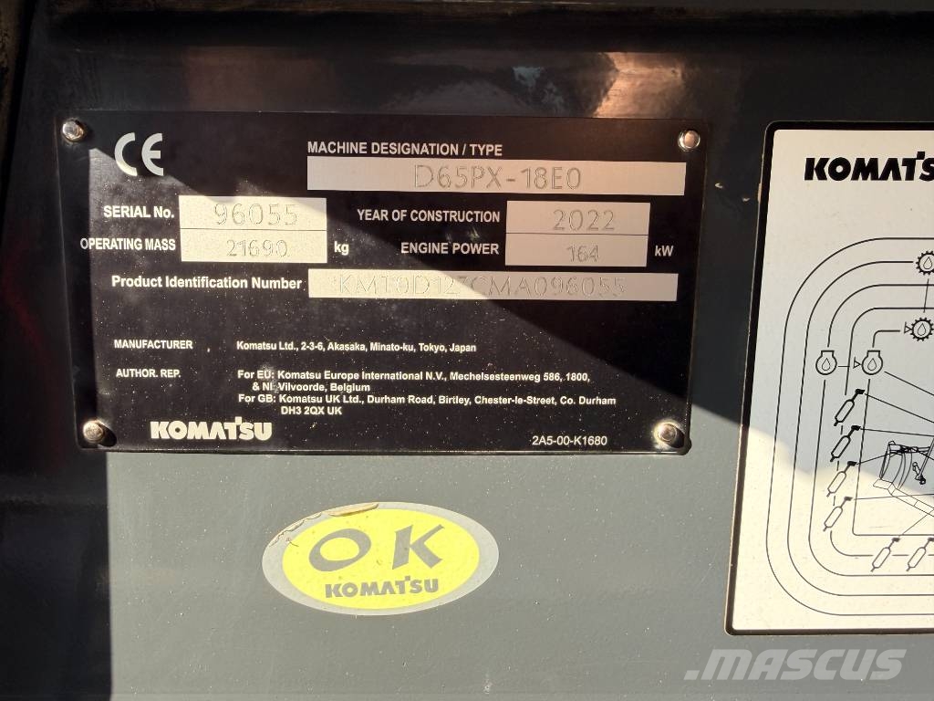 Komatsu D 65 PX-18 E0 Vikšriniai buldozeriai