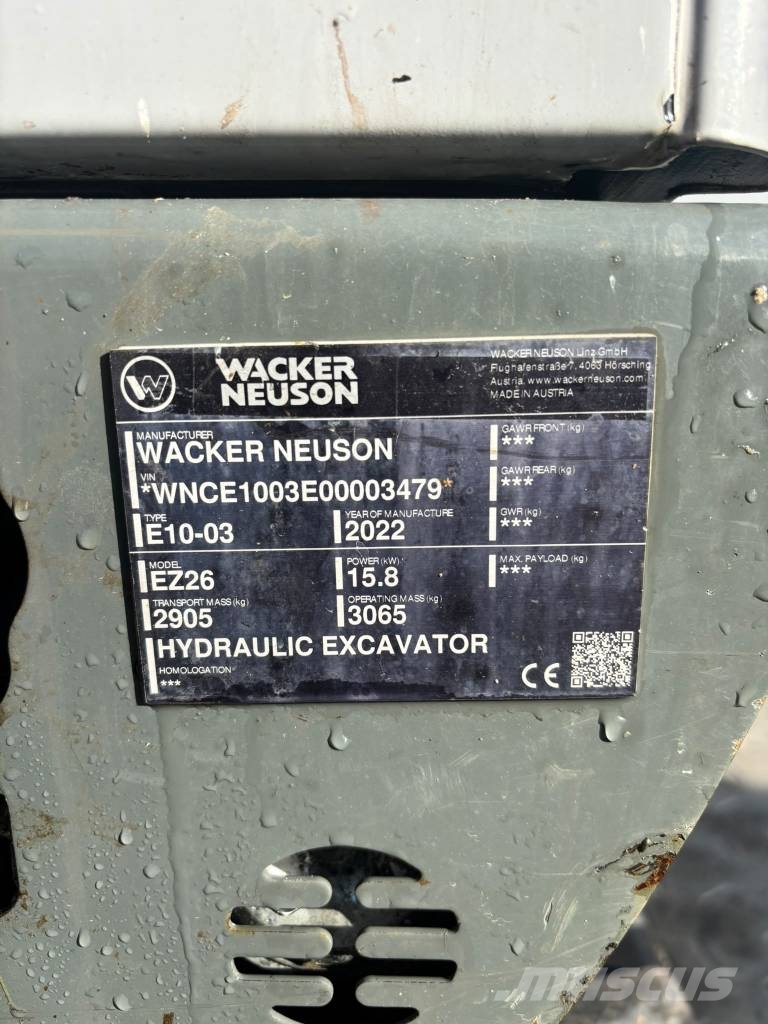 Wacker Neuson EZ 26 Гусеничные экскаваторы