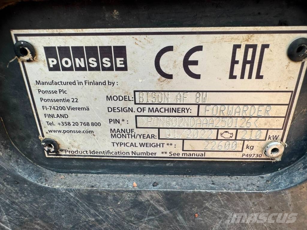 Ponsse Bison Vyvážecí traktory