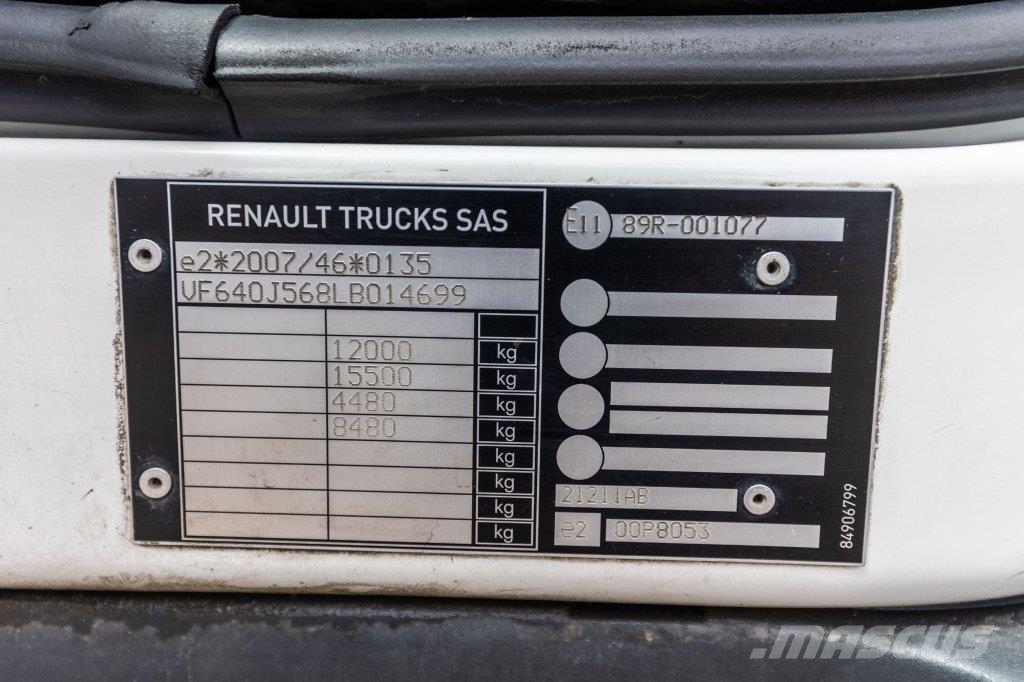 Renault D12.240+HAYON ANTEO 1.7T. Camiones con caja de remolque
