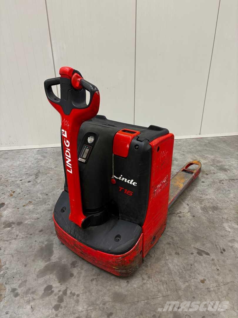 Linde T16 Παλετοφόρα πεζού χειριστή με ιστό