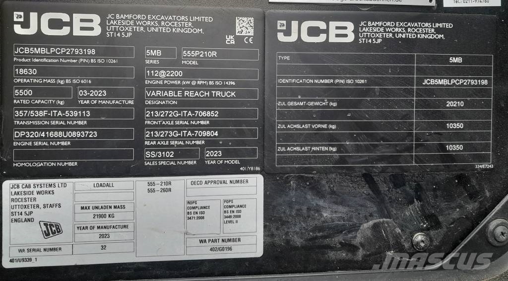 JCB 555-210 R Teleskoplæssere