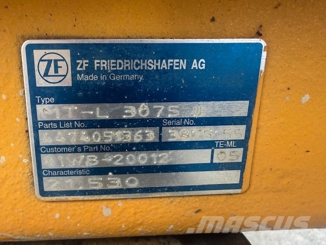 Hyundai HL 940 AXLES ZF MT-L 3075 II Axles