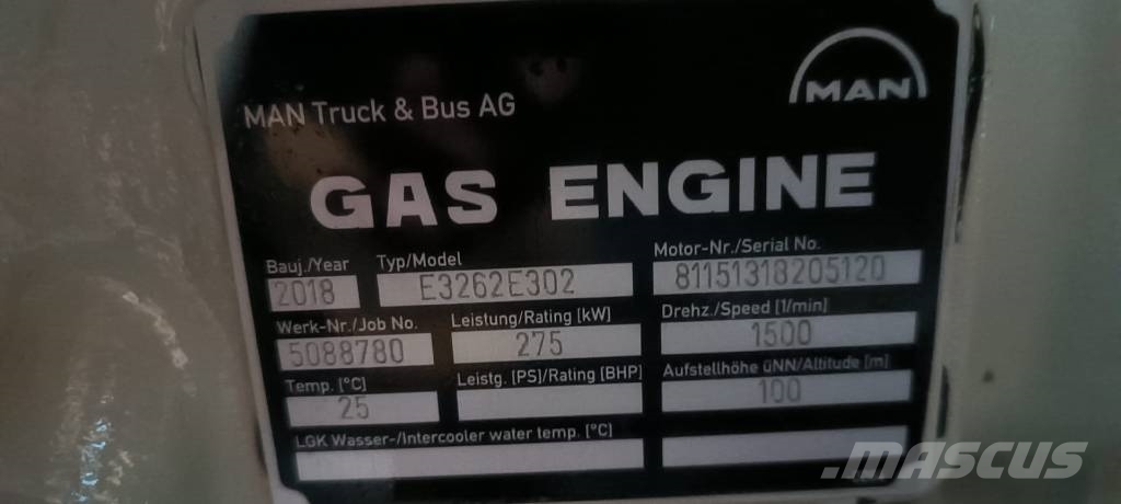  Sokratherm GG202 oE - MAN E3262 E302 Dujų generatoriai