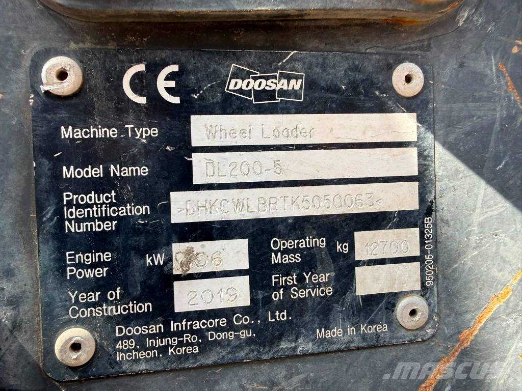 Doosan DL 200-5 Naudoti ratiniai krautuvai