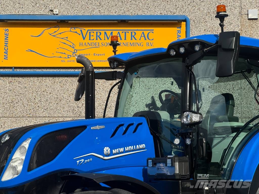 New Holland T7.260AC PLMI, Frontlinkage + PTO, airbrakes, 50k, Traktorji
