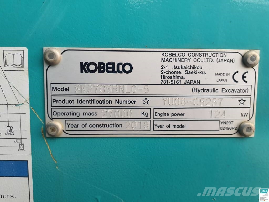 Kobelco SK 270 LC Escavadoras de rastos