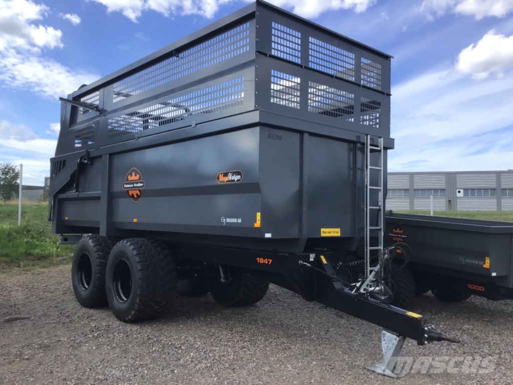 Palmse Trailer D1947 Demo Megavolym Remolques con caja de volteo