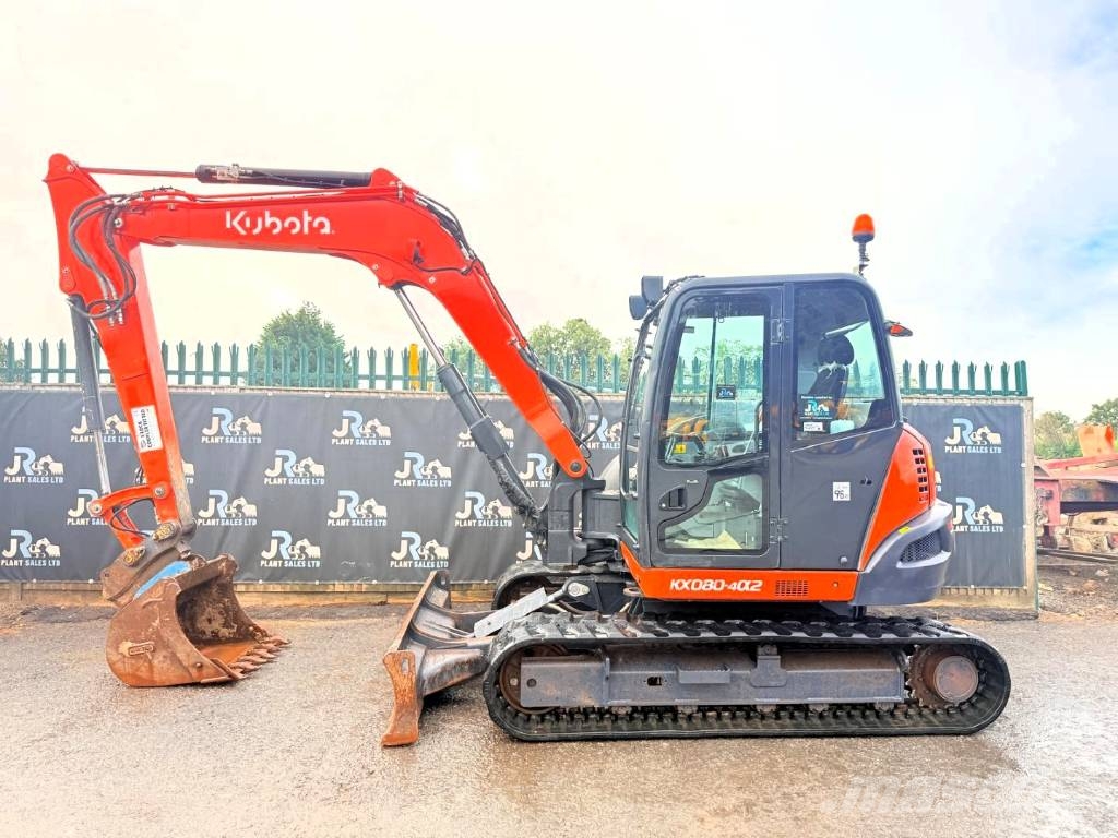 Kubota KX 080-4 Midi bagri 7t – 12t