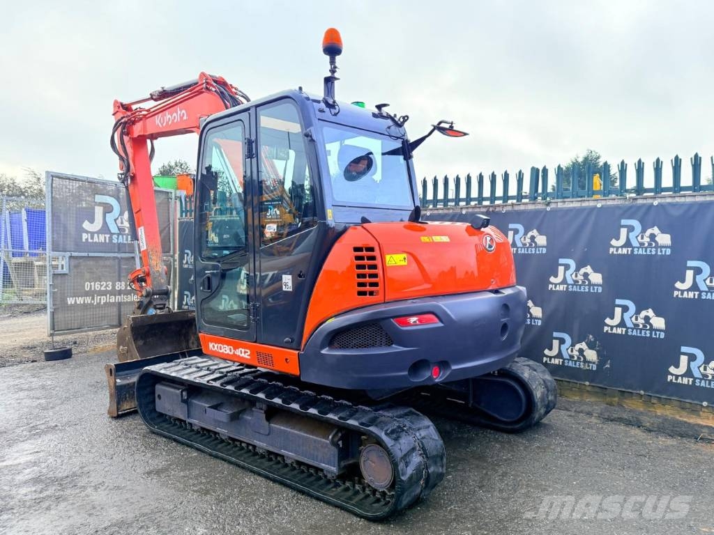 Kubota KX 080-4 Midi bagri 7t – 12t