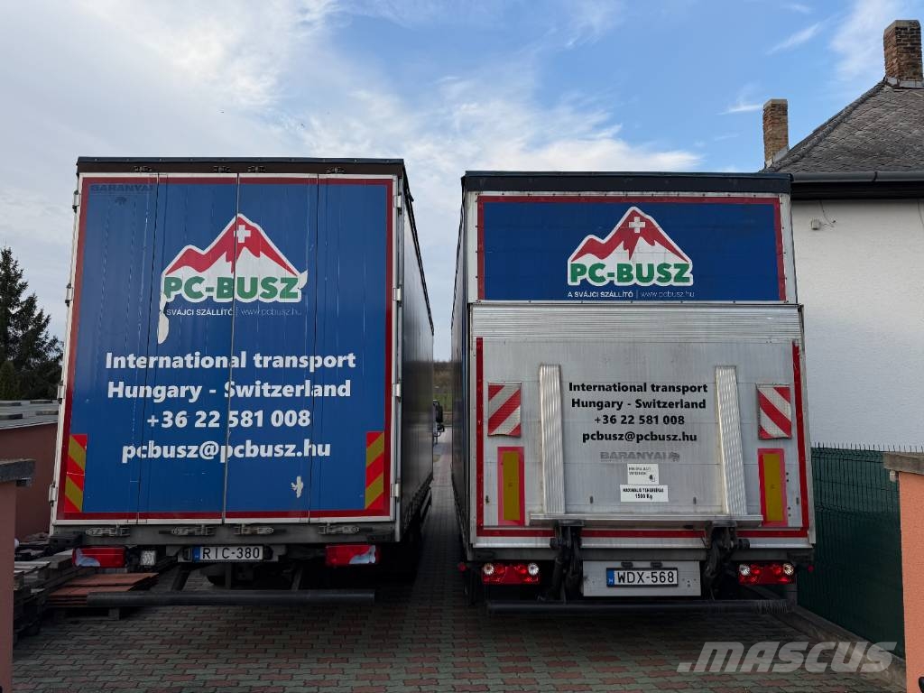 MAN TGM 15.290 Camiões caixa cortinas laterais