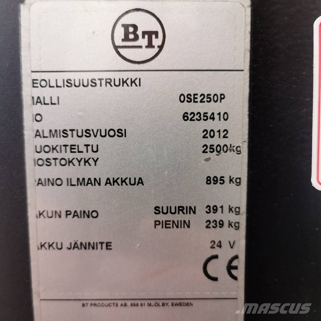 BT OSE 250 P (Myyty) Recogepedidos de baja altura