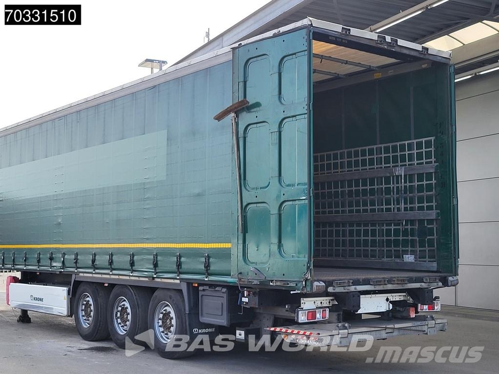 Krone SD Tailgate Lift Axle Palletbox Semirremolques de caja de lona